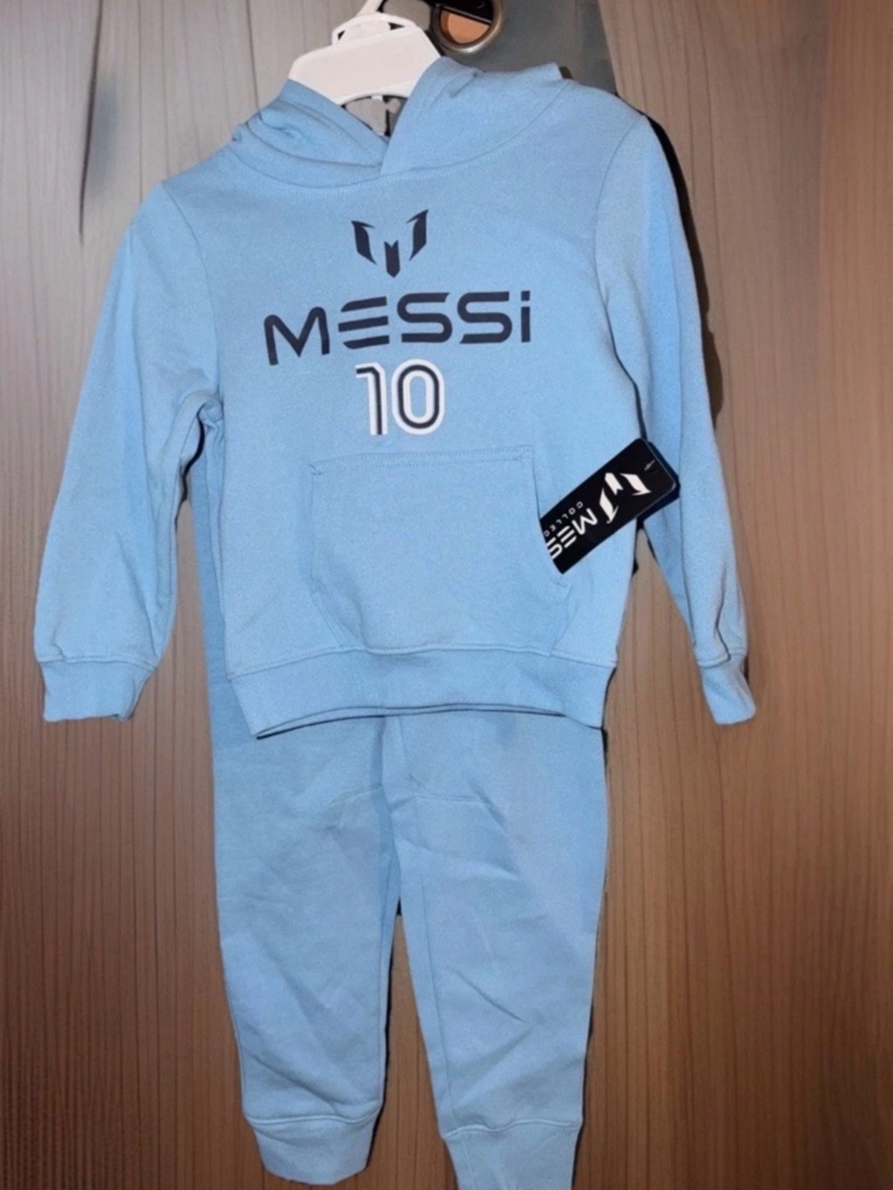 MESSI 10 Light Blue Kids Hoodie & Sweatpants Set